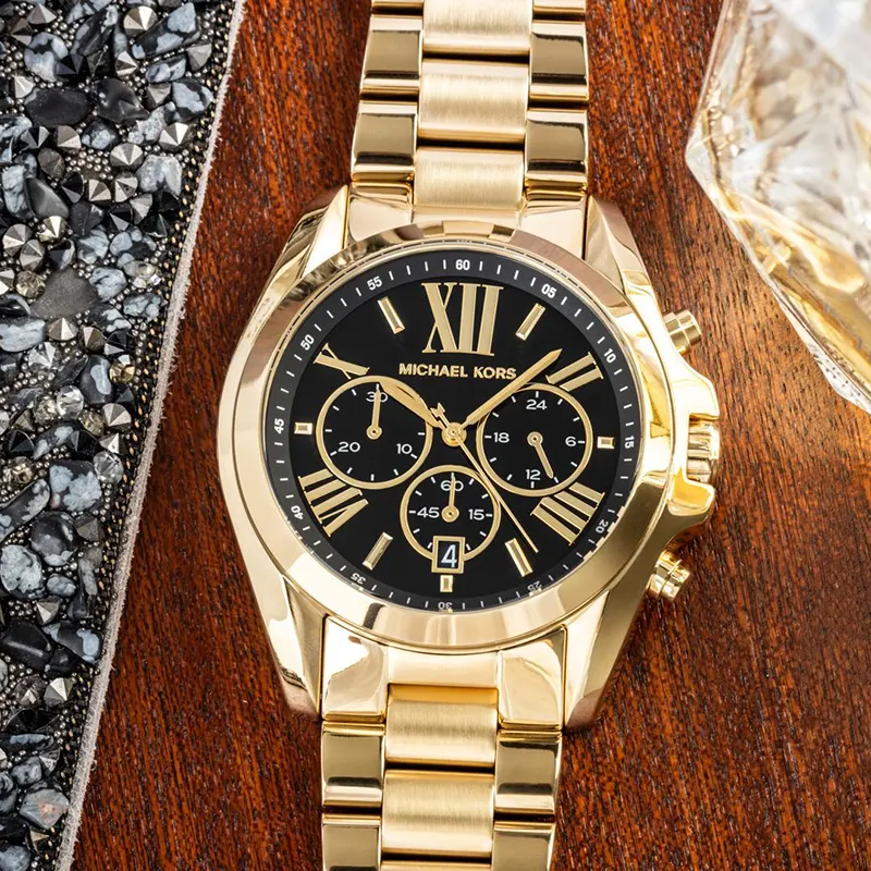 Michael Kors Bradshaw Chronograph Black Dial Couple Watch | MK5739 | MK6959